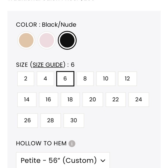 Avery Austin dress 80091 in size 6 petite (never worn) - Picture 3 of 5